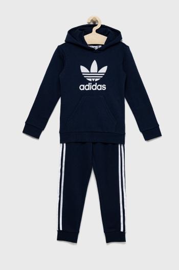Detská tepláková súprava adidas Originals tmavomodrá farba