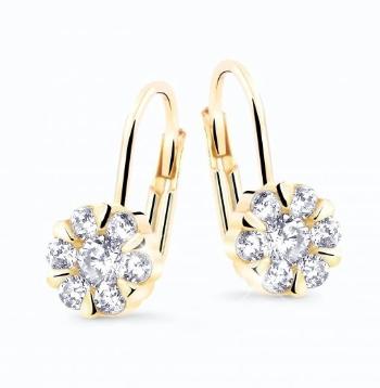 Cutie Diamonds Očarujúce visiace náušnice zo žltého zlata s diamantmi DZ8039-55-00-X-1