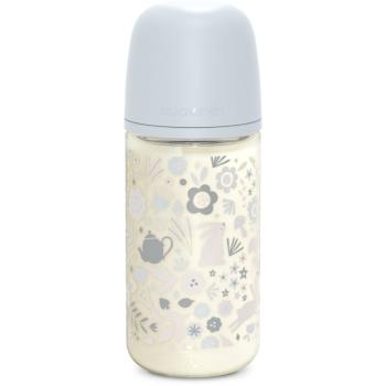 Suavinex Wonderland SX Pro Physiological Anti-Colic Glass sklenená dojčenská fľaša M Medium Flow 3 m+ Liberty Blue 240 ml