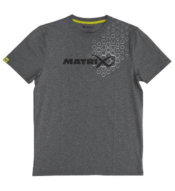 Matrix tričko grey hex print t-shirt - m