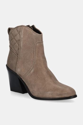 Semišové topánky Barbour Rhonda dámske, béžová farba, na podpätku, LFO0731BE32