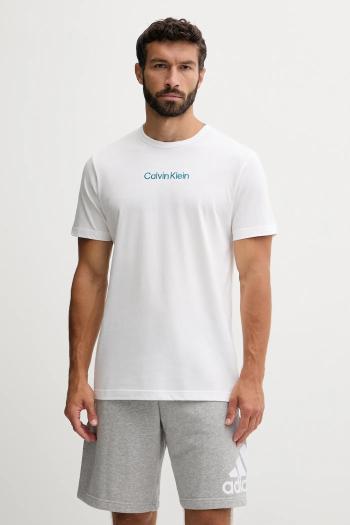 Pyžamové tričko Calvin Klein Underwear modrá farba, jednofarebné, 000NM2748E