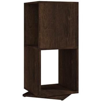 Shumee otočná skrinka dymový dub 34,5 × 34,5 × 75,5 cm drevotrieska, 339555
