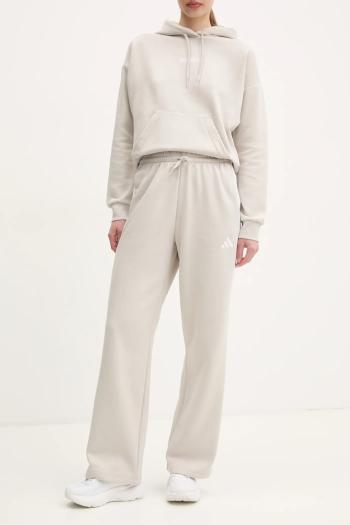 Tepláky adidas Essentials béžová farba, vzorované, JW9215
