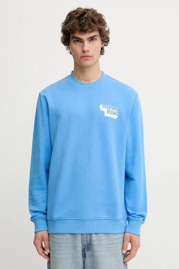 Bavlnená mikina Tommy Jeans s potlačou, DM0DM21640
