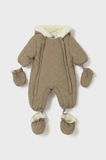 Overal pre bábätká Mayoral Newborn hnedá farba, 2615