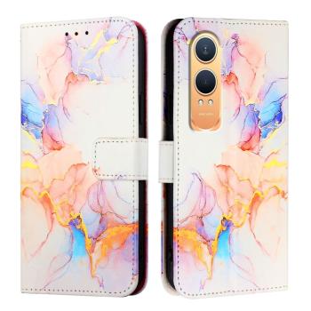 ART MARBLE Peňaženkový kryt pre OnePlus Nord CE 4 Lite 5G WHITE ORANGE