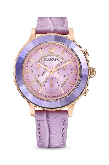 Hodinky Swarovski 5632263 OCTEA LUX CHRONO dámske, ružová farba