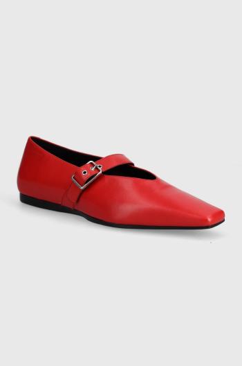 Kožené balerínky Vagabond Shoemakers WIOLETTA červená farba, 5701-201-48