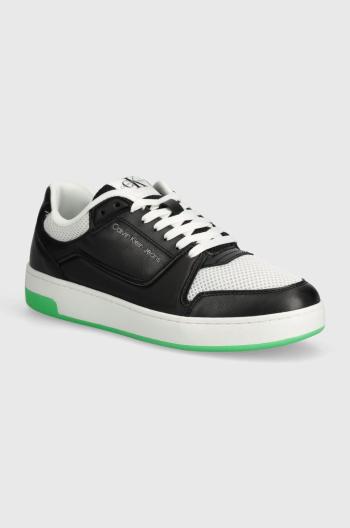 Tenisky Calvin Klein Jeans BASKET CUPSOLE LOW MIX IN MET čierna farba, YM0YM00922