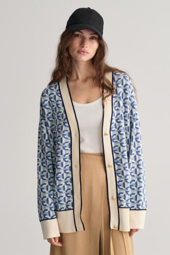 KARDIGÁN GANT JACQUARD G KNIT CARDIGAN DOVE BLUE