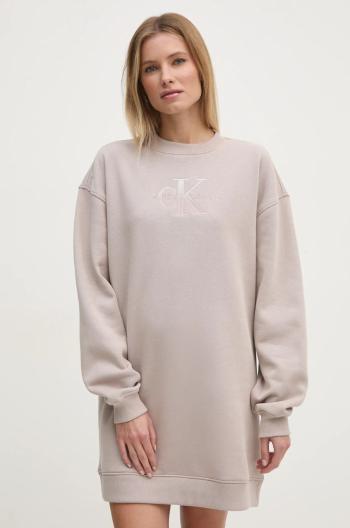 Šaty Calvin Klein Jeans béžová farba, mini, oversize, J20J224834