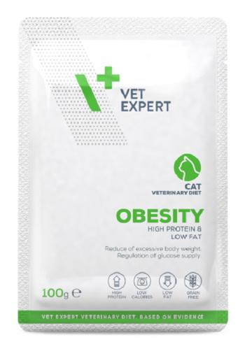 VetExpert VD cat Obesity kapsička pre obézne mačky 100g