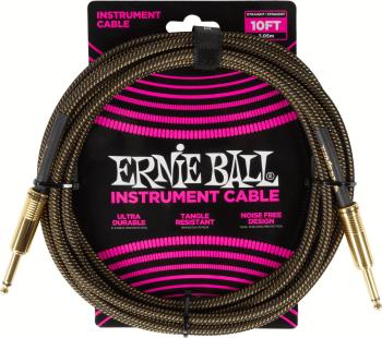 Ernie Ball Braided Instrument Cable Straight/Straight 3 m Rovný - Rovný Nástrojový kábel