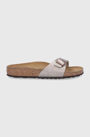 Kožené šľapky Birkenstock Madrid dámske, zlatá farba, 1020632