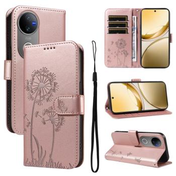 ART DANDELION Peňaženkové puzdro pre Vivo V50 5G ružové