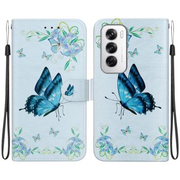 ART Peňaženkový kryt pre Oppo Reno12 5G BLUE BUTTERFLY