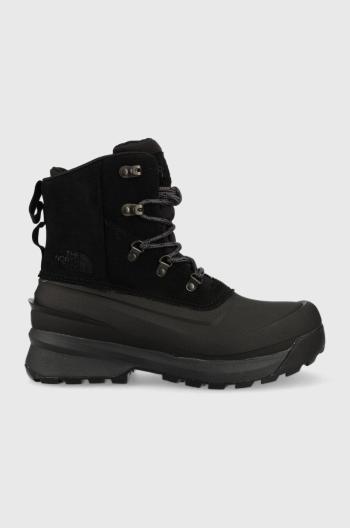 Snehule The North Face MEN S CHILKAT V LACE WP pánske, čierna farba, zateplené