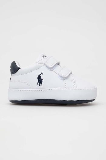 Topánky pre bábätká Polo Ralph Lauren biela farba