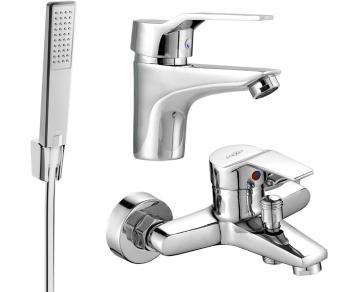 MEXEN/S - Caro R72 SET vaňová a umývadlová batéria, chróm 746603R72-00