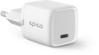 Töltő adapter Epico 30W PD mini töltőfej - fehér