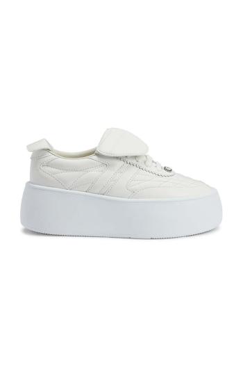 Kožené tenisky Giuseppe Zanotti Alma biela farba, RW40021.002