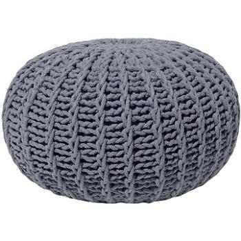 Tmavo sivý vankúš na sedenie 50 × 35 cm CONRAD II, 90478 (beliani_90478)