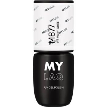 MYLAQ UV Gel Polish gélový lak na nechty odtieň My Milky White 5 ml