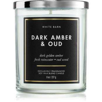 Bath & Body Works Dark Amber & Oud Sviečka 227 g
