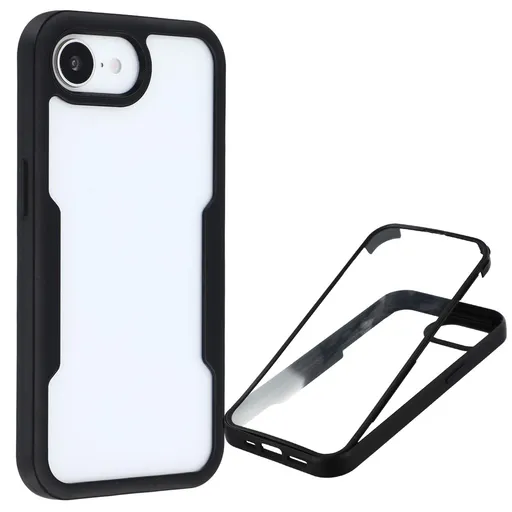 DUAL Obojstranný kryt s fóliou Apple iPhone 16e čierny