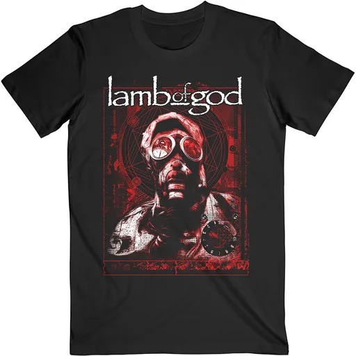 Lamb of God tričko Gas Masks Waves Čierna S