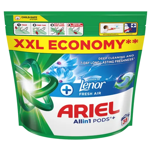 ARIEL Kapsuly na pranie Plus Fresh Air 38 praní