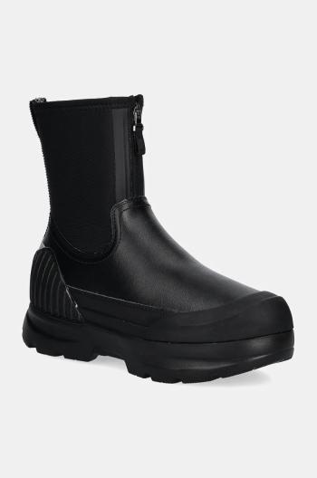 Topánky chelsea UGG Neumel X Zip dámske, čierna farba, na platforme, jemne zateplené, 1158235-BLK