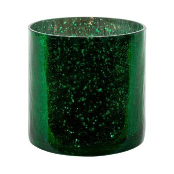 ArtFir Sklenený obal na kvetináč VERRE 3 | zelená 15 cm