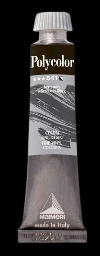 MAIMERI POLYCOLOR - Jemné vinylové farby 541 - micaceous black, 20 ml