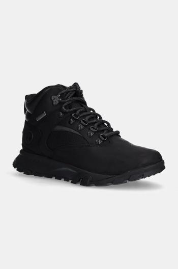 Kožené členkové topánky Timberland MT Lincoln pánske, čierna farba, TB1A61NM0151