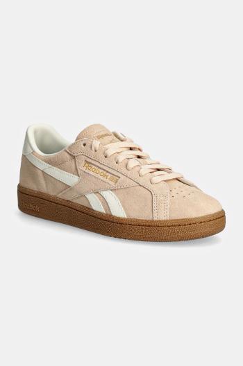 Semišové tenisky Reebok Classic Club C Grounds Uk oranžová farba, 100208146