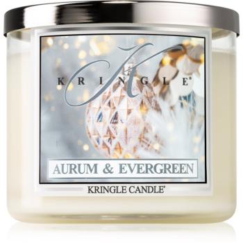 Kringle Candle Aurum & Evergreen vonná sviečka 411 g