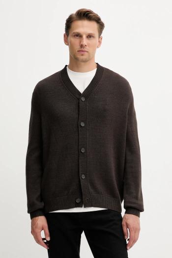 Kardigán s prímesou vlny Armani Exchange zelená farba, XM001914 AF14008