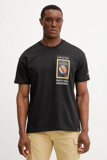 Športové tričko adidas TERREX x National Geographic čierna farba, s potlačou, JD5964