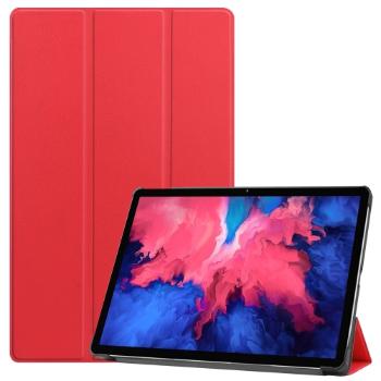 LEATHER Zaklápací obal Lenovo Tab P11 / P11 5G / P11 Plus červený