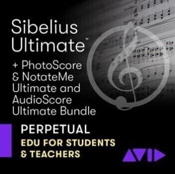 AVID Sibelius Ultimate Perpetual New License & Pscore + Ascore + NotateMe for Students & Teachers (Digitálny produkt)