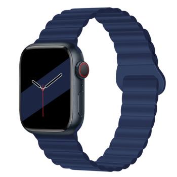 REVERSE Silikónový remienok Apple Watch Ultra 1 / 2 (49mm) / 9 / 8 / 7 (45mm) / 6 / SE / 5 / 4 (44mm) / 3 / 2 / 1 (42mm) modrý