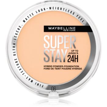 MAYBELLINE NEW YORK SuperStay 24H Hybrid Powder-Foundation kompaktný púdrový make-up pre matný vzhľad odtieň 06 9 g