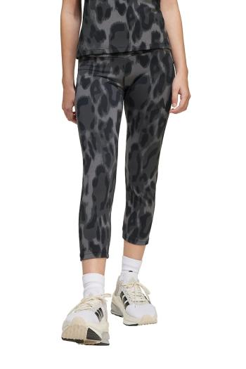 Detské legíny adidas čierna farba, vzorované, JJ4796