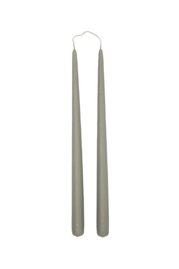 Sada sviečok OYOY Fukai Candles L 2-pak šedá farba
