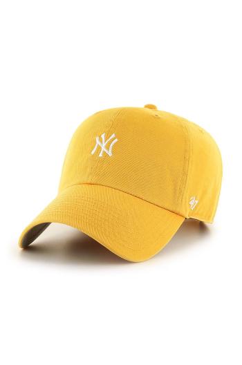 Čiapka 47 brand New York Yankees žltá farba, s nášivkou