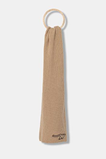Vlnený šál Weekend Max Mara BARDIES zelená farba, jednofarebný, 2525746035600