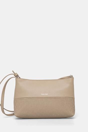 Kabelka Calvin Klein béžová farba, K60K613170