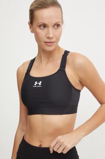 Športová podprsenka Under Armour čierna farba, jednofarebný